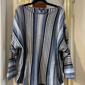 Chaps of ver sized sweater